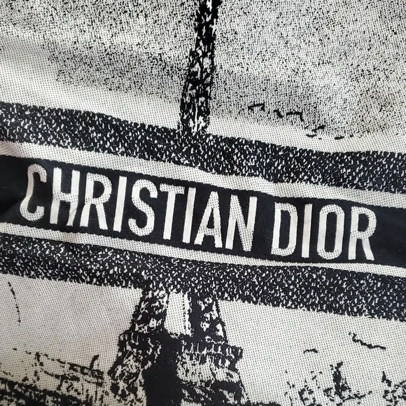 Dior Black and White Artistic Tote Bag,Eiffel Tower,Statue Of Liberty-FIRM PRICE - Picture 6 of 6